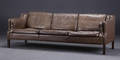 Dansk møbelproducent. Tre-pers. sofa, læder