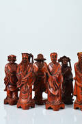Figurer i trä, troligen Kina 1900-talets andra hälft 9