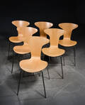 Arne Jacobsen, Munkegaardsstole, egefinér 6 