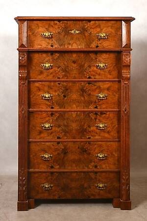 BYRÅ, 6-lådig, 181900-tal.