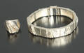 Scrouples. Armbånd og ring, sterling sølv 2