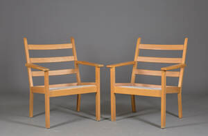 Hans. J. Wegner. To armstole, model 284 for Getama 2 