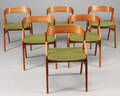 Dansk møbelproducent. Spisestole, teaktræ 6