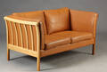 Stouby. To-pers. sofa, kirsebærtræ 