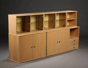 Reolsystem af bøgetræ 6