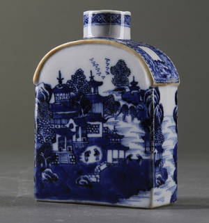 Kinesisk Jiaqing teacaddy, porcelæn