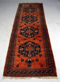 Afghansk håndknyttet tæppe 390 x 125