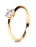 Solitairering, 14 kt guld, 0.48 ct. 2