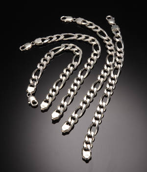 Parti armbånd som panserkæde, 21 cm 4