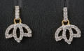 18Kt Diamond earrings approx. 0.28ct 2