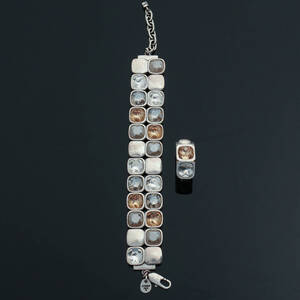 DYRBERG KERN, armband samt ring