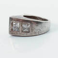 RING, silver samt sten