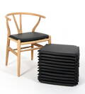 Hyndesæt til Hans J. Wegners Y- stol. Sort læder 12