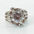 RING, silver samt sten