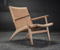 Hans J. Wegner. Lænestol af egetræ, model CH-25