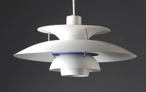 Poul Henningsen 1894-1967 PH5 pendel, Hvid.