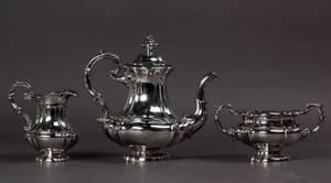 Kaffesæt, rokokoform, tretårnet 3