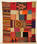 Persisk Patchwork kelim, 217x179 cm.