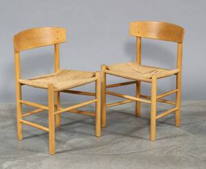 Børge Mogensen 1914-1972. Et par Folkestolen stole  shakerstole 2