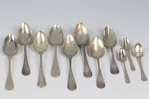 SKEDAR, 11 st, silver, Gammal Fransk, 416 g, 18001900-tal