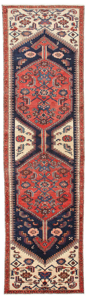 Handknuten persisk gallerimatta, Zanjan 285 x 77 cm