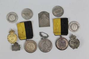 MÄRKEN och MEDALJER, 11 st, silver