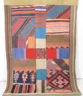 Orientmatta, flatvävd, Patchwork, 189x130 cm