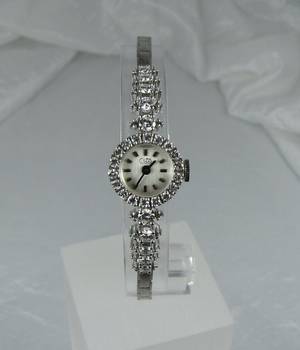 Goldene Brillantuhr, ca. 1.32 ct.