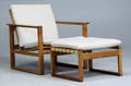 Børge Mogensen 1914-1972. Slædestol samt skammel, model 2256 2