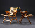 Moderne design. Par klapstole, bøg 2