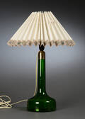 Holmegaard, bordlampe af grønt glas