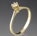 Solitaire ring ca. 0.15 ct.