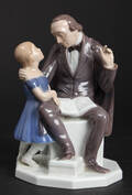 Bing  Grøndal. Figur af porcelæn, H. C. Andersen 