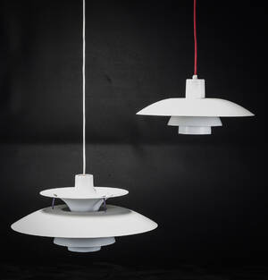 Poul Henningsen. PH5 pendel samt PH43 pendel 2