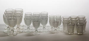 Glasbesætning af presset glas. 35