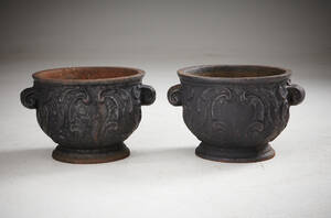 Trädgårdsurnor gjutjärn