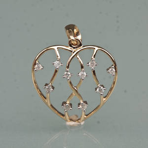 Diamantvedhæng. Ca. 0.25 ct.