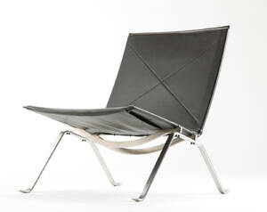 Poul Kjærholm. Lænestol, model PK22, Brown label