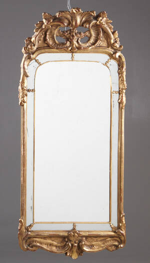 Spegel stockholmsarbete i rokoko