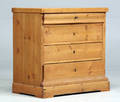 kommode af fyrretræ, 1800-tallet