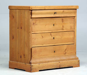 kommode af fyrretræ, 1800-tallet