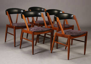 Dansk møbelproducent. Spisestole, teaktræ 5