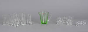 Iittala. Aino Aalto kande samt Tapio Wirkkala Gaissa glas 19