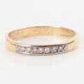 DIAMANTRING, guld 18k, 2.2g