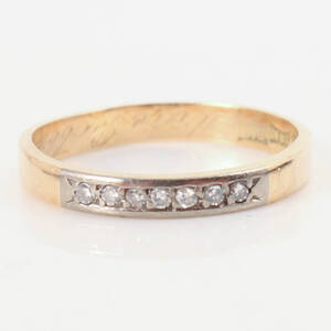 DIAMANTRING, guld 18k, 2.2g