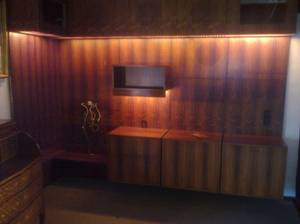 Reolsystem hjørne- af palisander, væghængt, ca. 1970