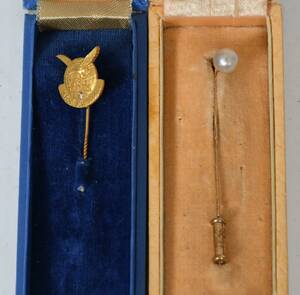 Slipsnålar, 18-k guld