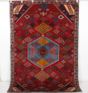 Persisk handknuten matta Bakhtiari 200x138 cm