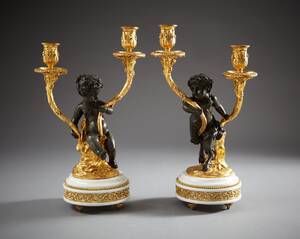 Kandelabrar förgylld brons