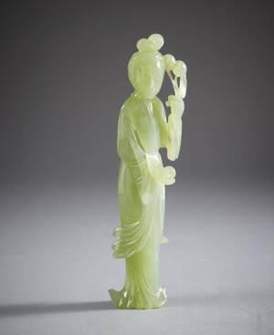 Kvinnofigur i jade